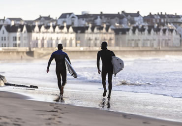 Surfers on the North Coast